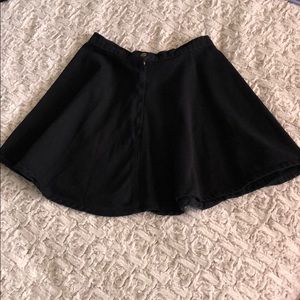 BLACK DENIM SKIRT